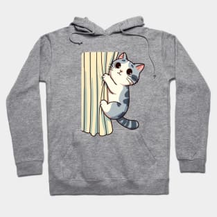 Cat On The Curtains Hoodie